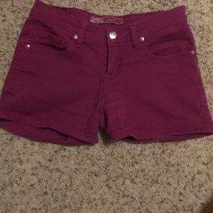 Purple shorts